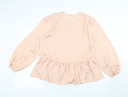 F&F Womens Pink   Basic Blouse Size 14