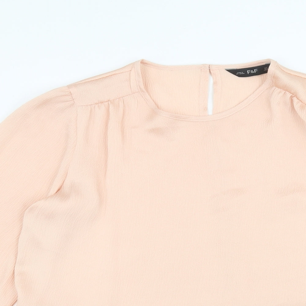F&F Womens Pink   Basic Blouse Size 14
