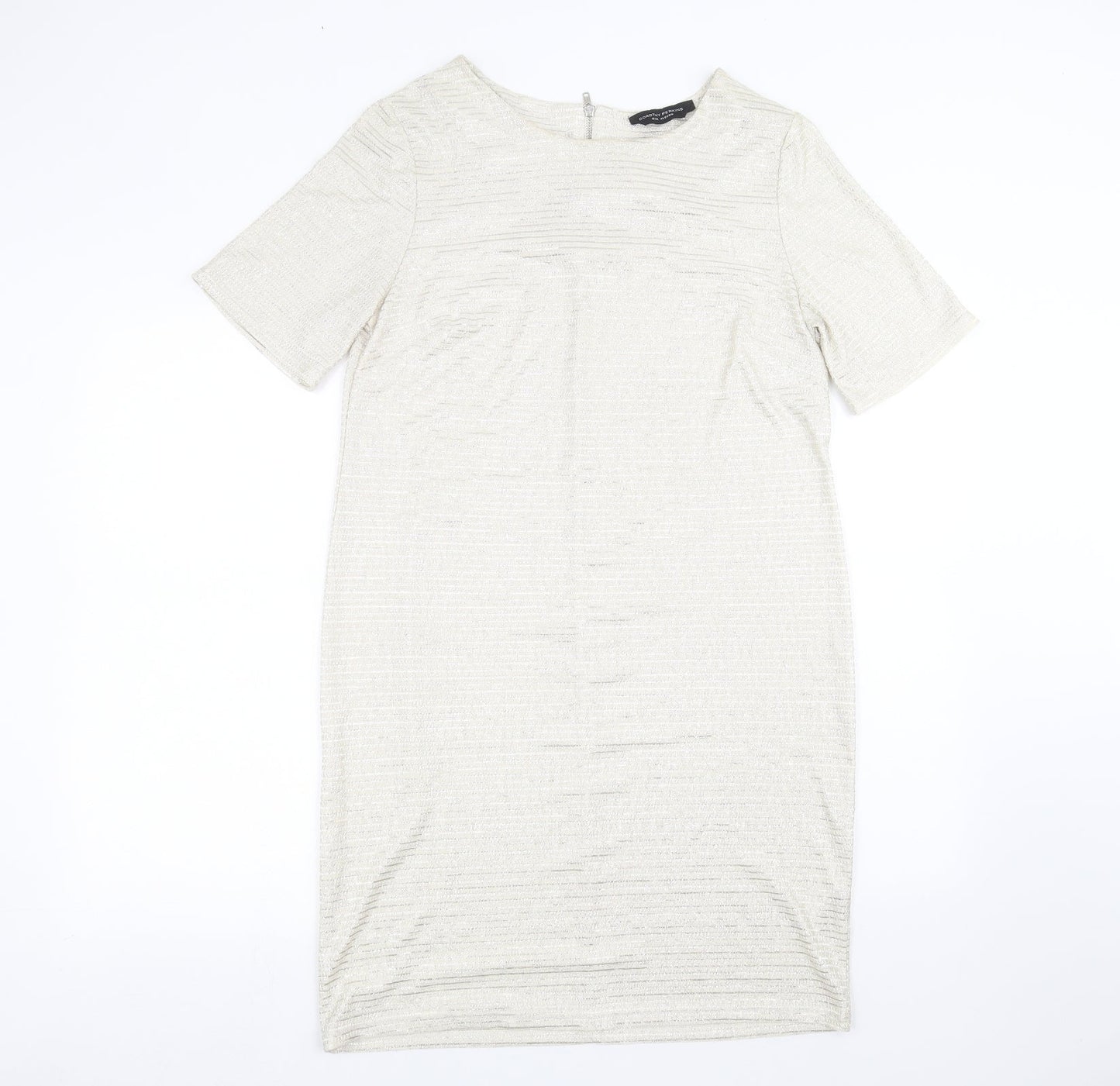 Womens UK Size 12 Dorothy Perkins White Basic T-Shirt
