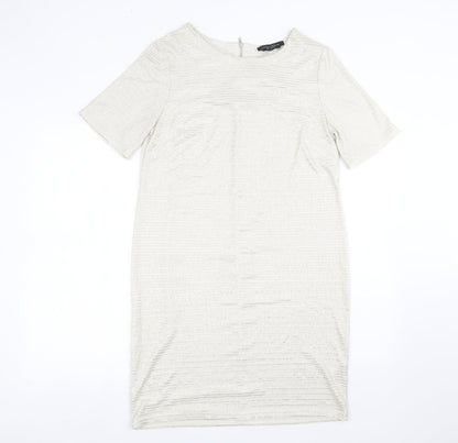 Womens UK Size 12 Dorothy Perkins White Basic T-Shirt