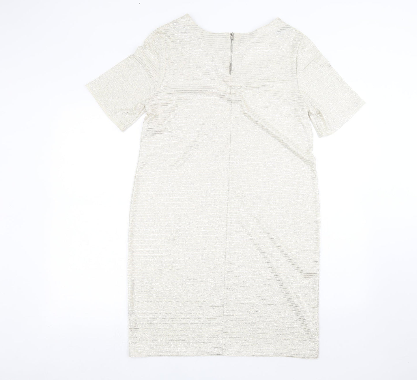 Womens UK Size 12 Dorothy Perkins White Basic T-Shirt