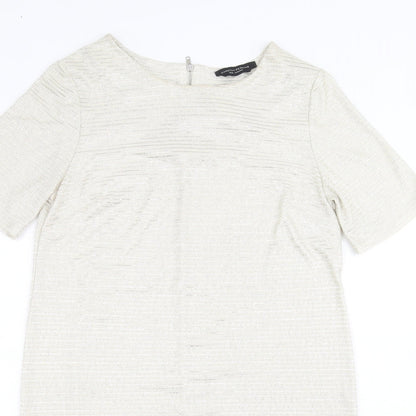 Womens UK Size 12 Dorothy Perkins White Basic T-Shirt