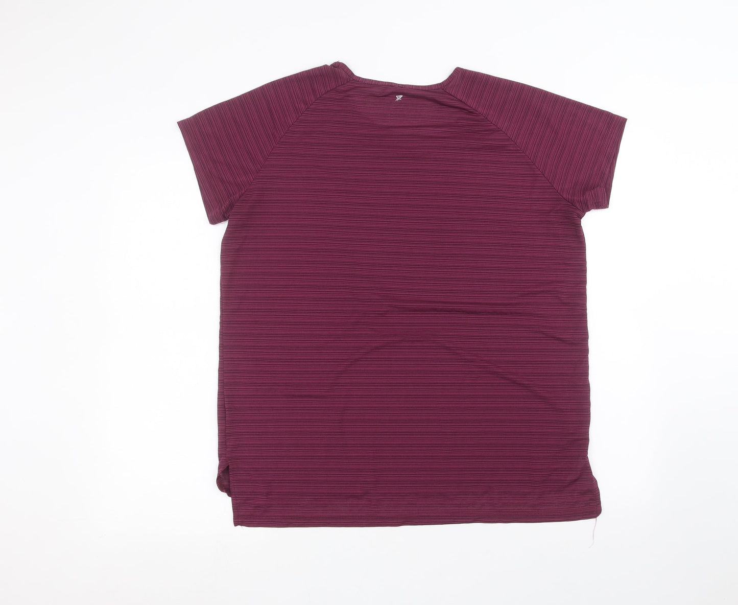 Womens UK Size 14 workout Purple Basic T-Shirt