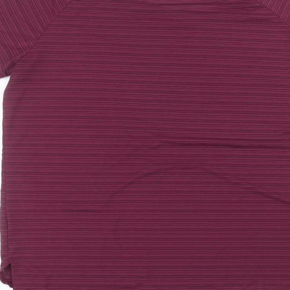 Womens UK Size 14 workout Purple Basic T-Shirt