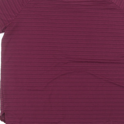 Womens UK Size 14 workout Purple Basic T-Shirt