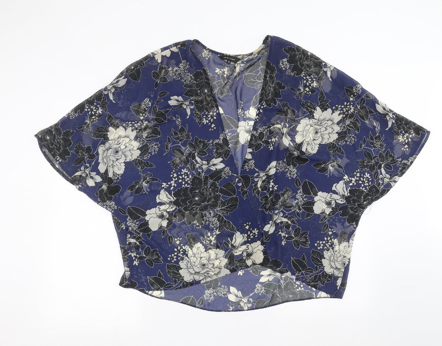 Womens UK Size 12 New Look Blue Cardigan Jumper