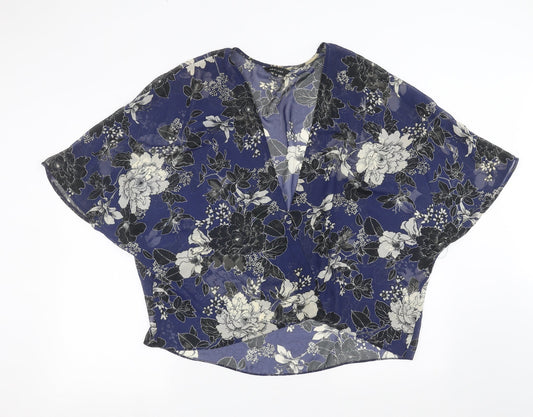 Womens UK Size 12 New Look Blue Cardigan Jumper