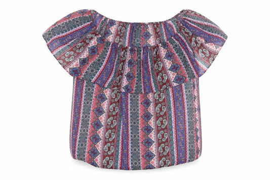 Front view of Atmosphere women’s pink basic blouse, size UK 14