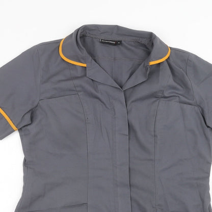 Dimensions Womens Grey   Basic Blouse Size 10