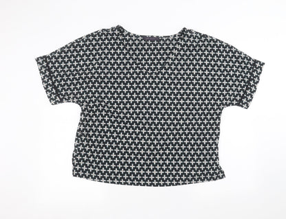 Womens UK Size 14 Marks and Spencer Black Basic T-Shirt