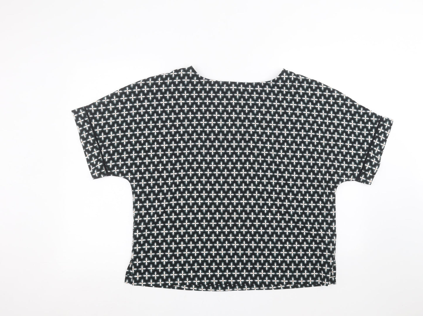 Womens UK Size 14 Marks and Spencer Black Basic T-Shirt