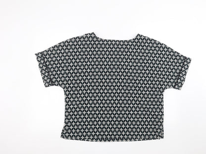 Womens UK Size 14 Marks and Spencer Black Basic T-Shirt