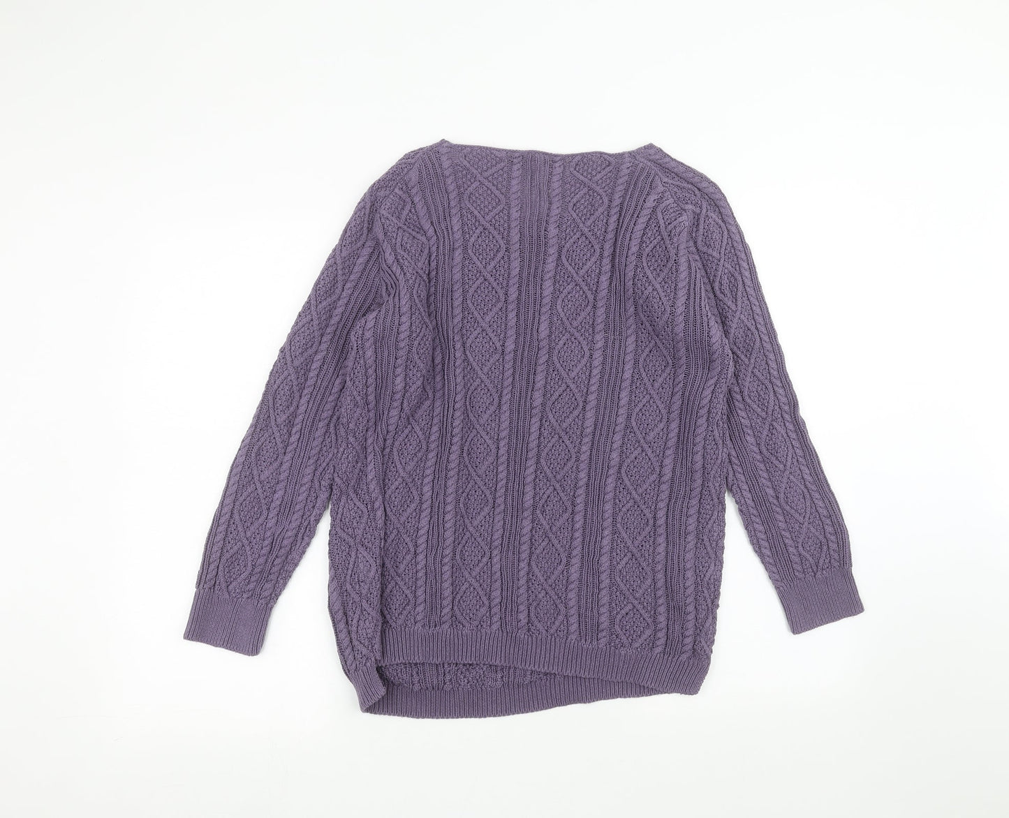 Womens UK Size L Tru Purple Pullover Jumper