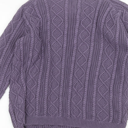 Womens UK Size L Tru Purple Pullover Jumper