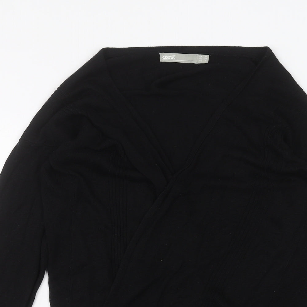 Womens UK Size 10 ASOS Black Cardigan Jumper