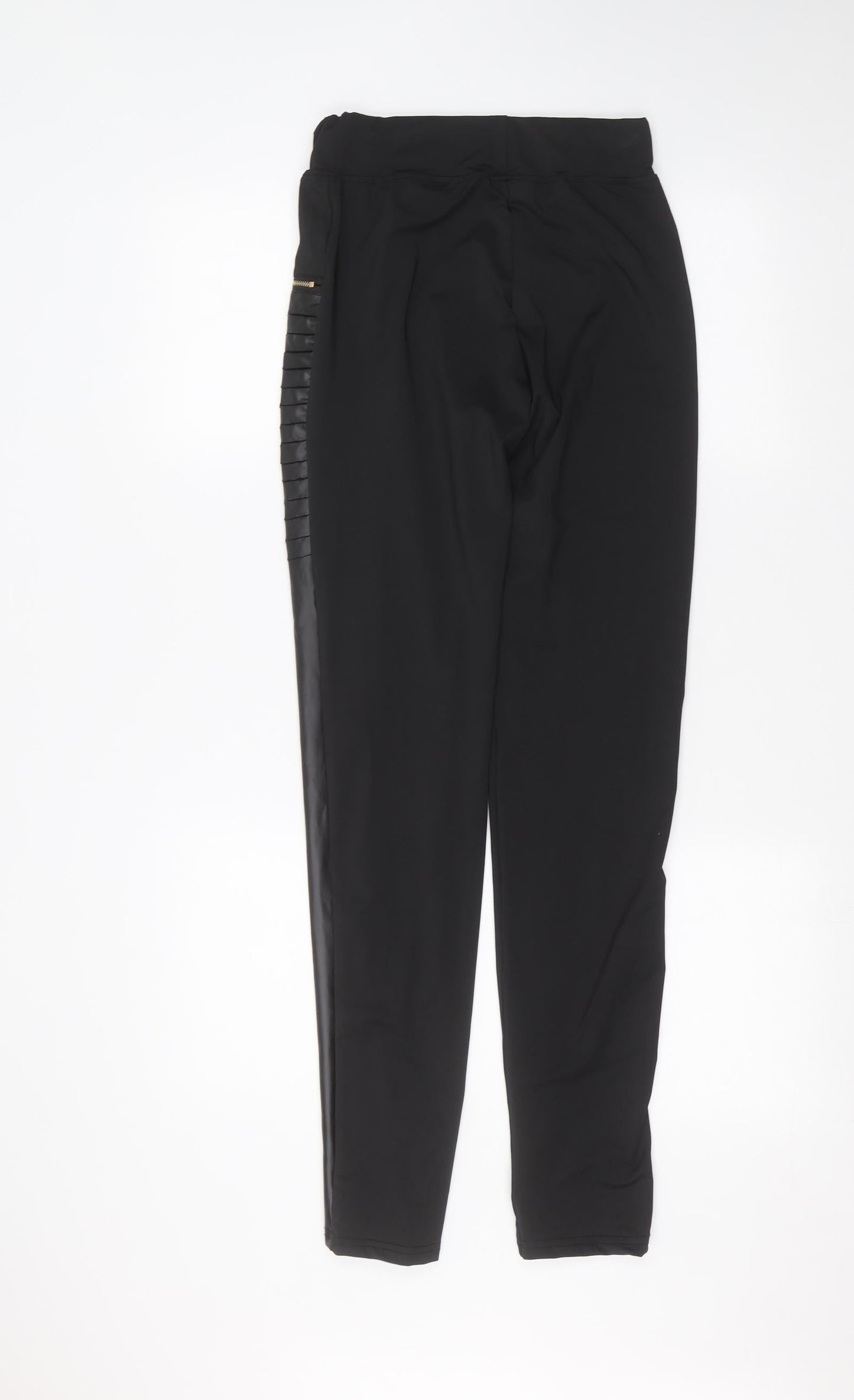 Womens UK Size S Preworn Regular Fit  Black Trousers