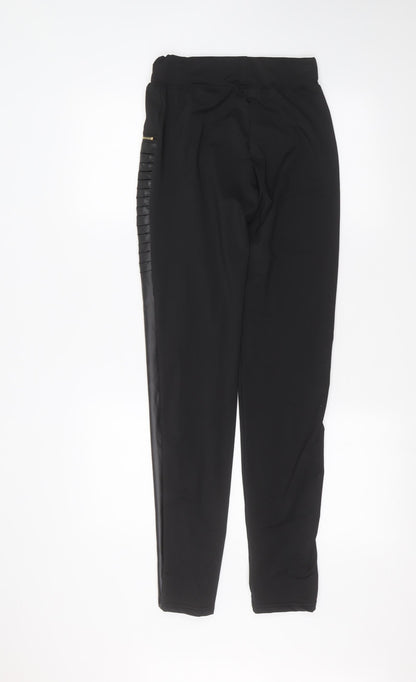 Womens UK Size S Preworn Regular Fit  Black Trousers