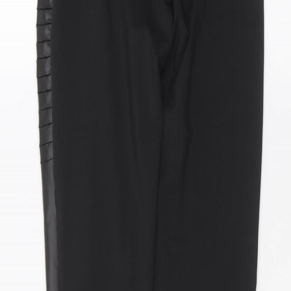 Womens UK Size S Preworn Regular Fit  Black Trousers