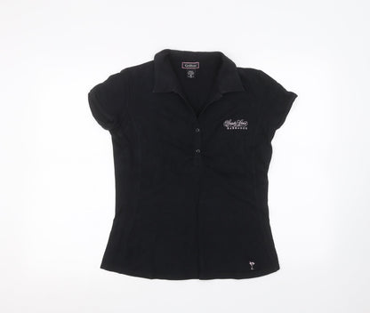 Golftini Womens Black   Basic Polo Size M