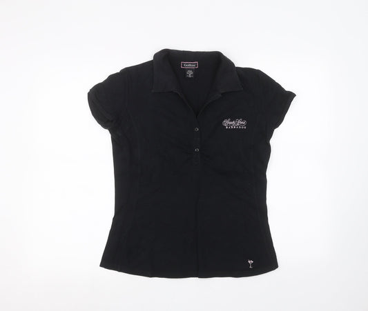Golftini Womens Black   Basic Polo Size M