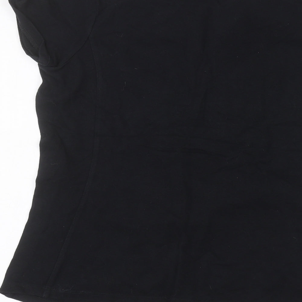 Golftini Womens Black   Basic Polo Size M
