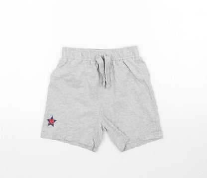 Ladybird Girls Grey   Sweat Shorts Size 5-6 Years