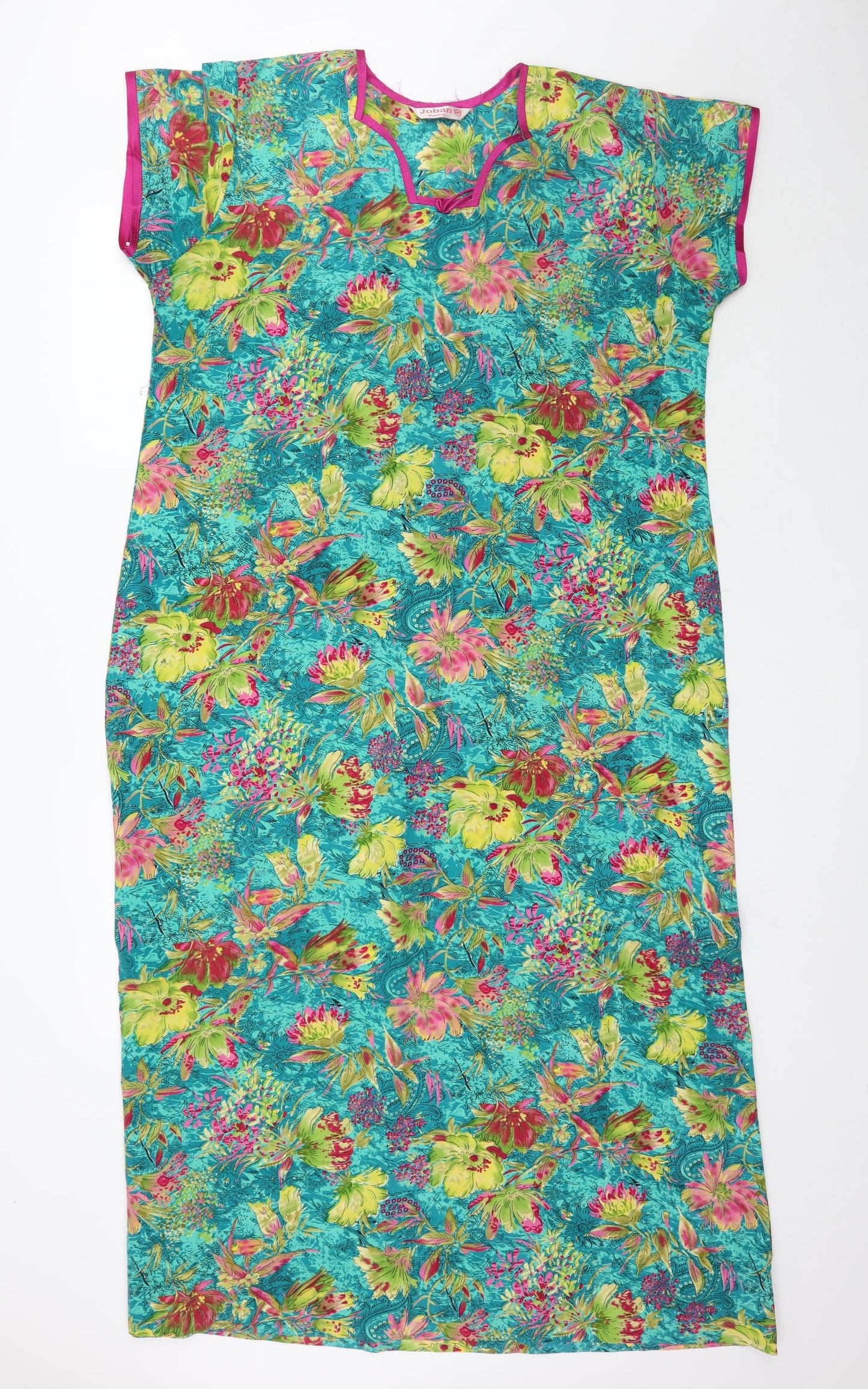 Joban Womens Green Floral   Dress Size L