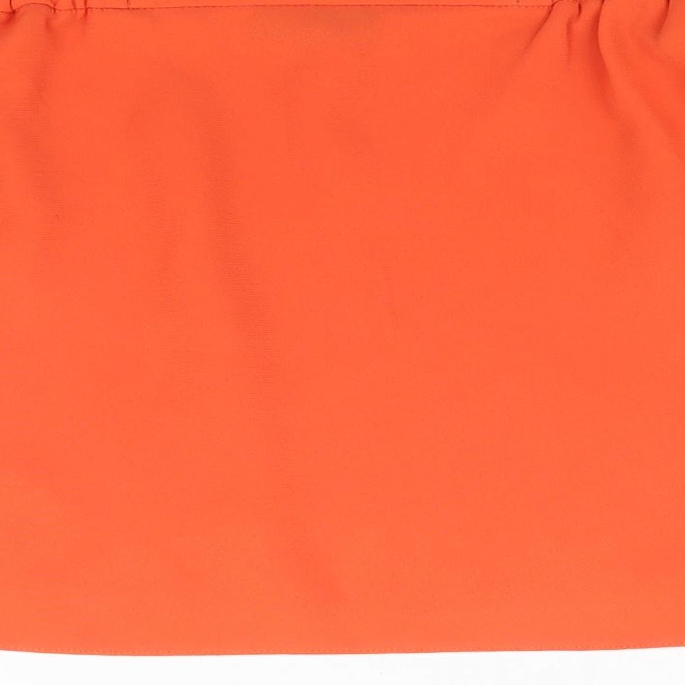 Womens UK Size 8 Topshop Orange Basic Blouse
