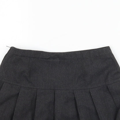 NEXT Girls Grey   Pleated Skirt Size 11 Years - School