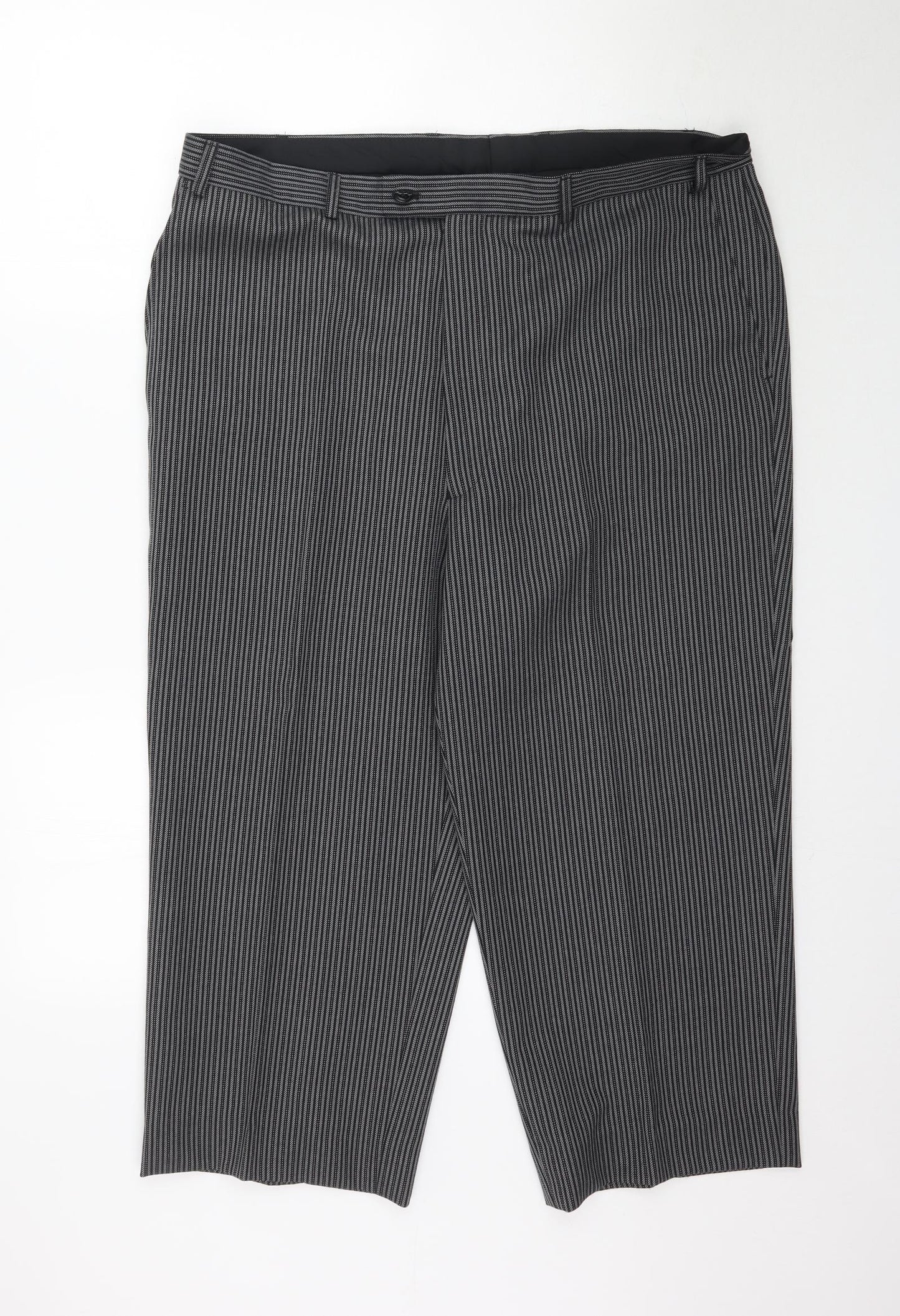 Womens UK Size L Preworn Regular Fit  Grey Trousers