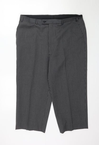 Womens UK Size L Preworn Regular Fit  Grey Trousers