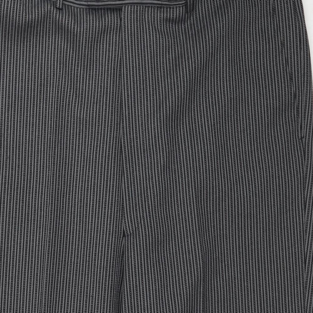 Womens UK Size L Preworn Regular Fit  Grey Trousers