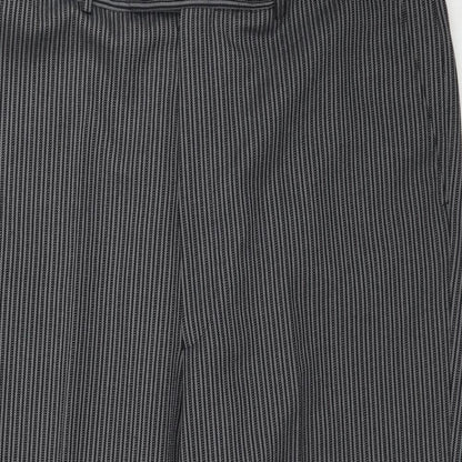 Womens UK Size L Preworn Regular Fit  Grey Trousers