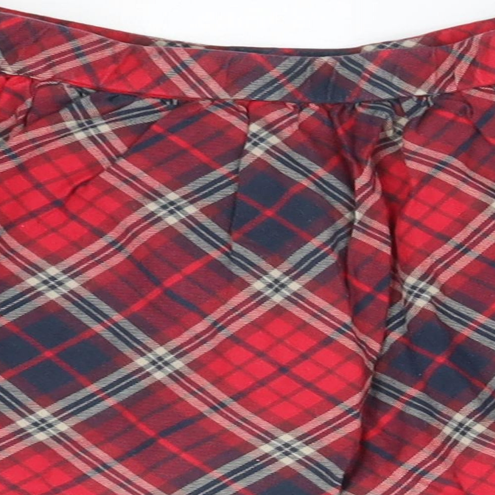Gap Girls Multicoloured Check  Skater Skirt Size 4 Years