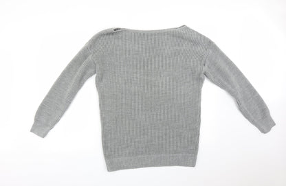 Womens UK Size 8 FRIENDS LIKE THESE Grey Pullover Jumper
