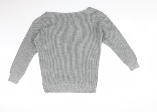 Womens UK Size 8 FRIENDS LIKE THESE Grey Pullover Jumper