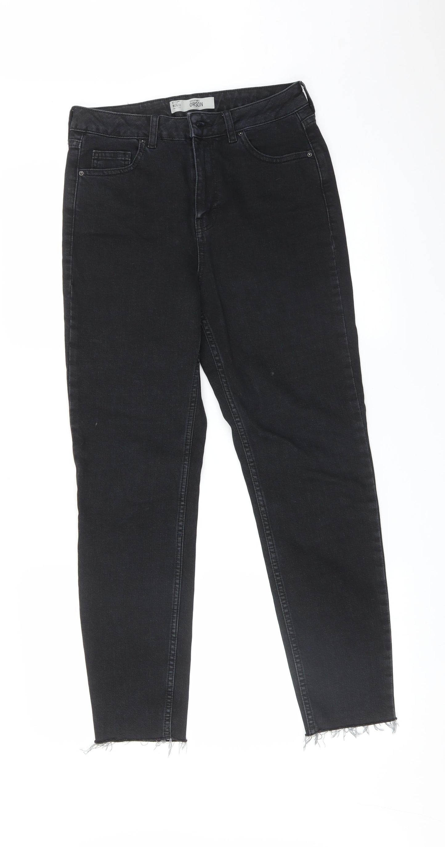 Topshop Womens Black   Skinny Jeans Size 26 in L32 in