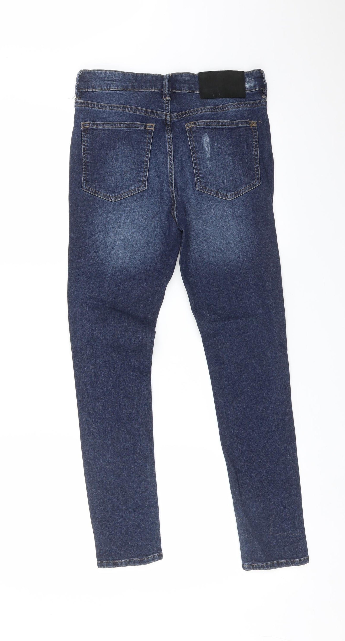 Womens UK Size 26 in WAVEN Regular Fit Skinny Blue Jeans