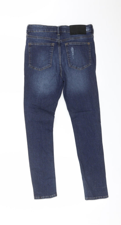 Womens UK Size 26 in WAVEN Regular Fit Skinny Blue Jeans
