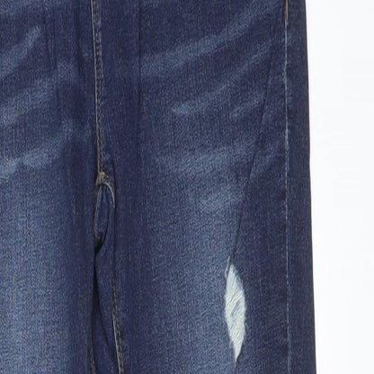 Womens UK Size 26 in WAVEN Regular Fit Skinny Blue Jeans