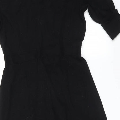 Dorothy Perkins Womens Black   Fit & Flare  Size 10