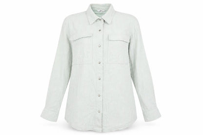 Womens UK Size 8 NEXT Green Basic Button-Up