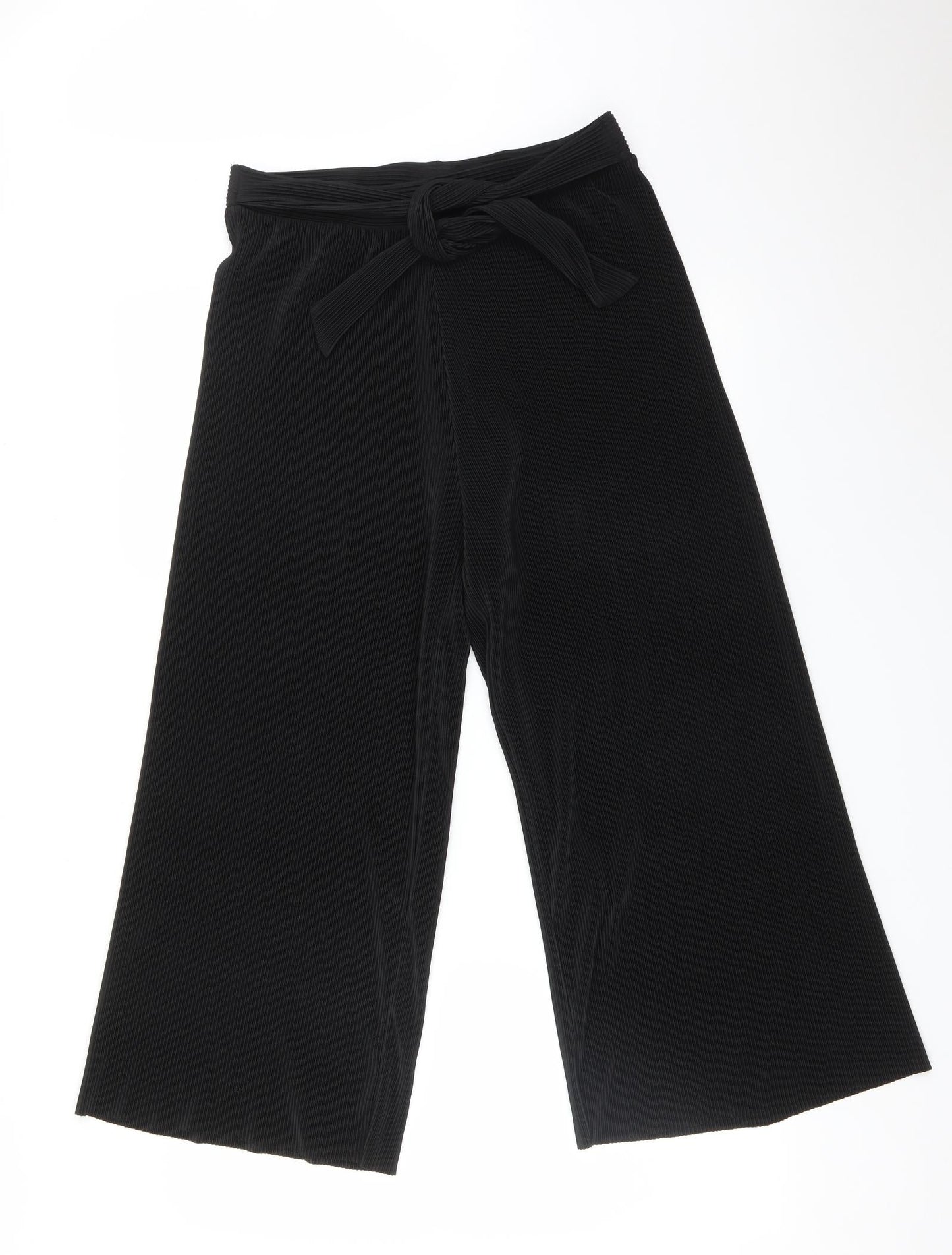 F&F Womens Black Striped  Carrot Trousers Size 12 L23 in