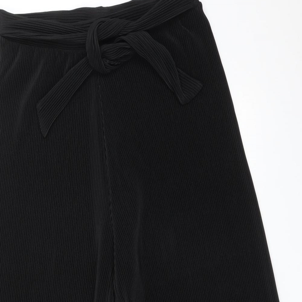 F&F Womens Black Striped  Carrot Trousers Size 12 L23 in