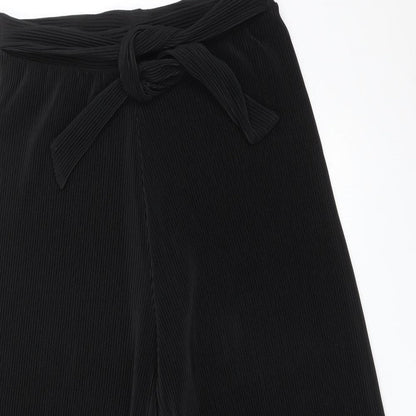 F&F Womens Black Striped  Carrot Trousers Size 12 L23 in