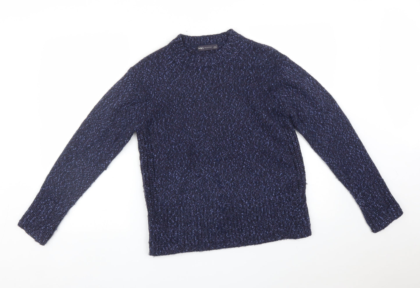 Mens UK Size S M&S Blue Pullover Sweatshirt