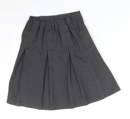 M&S Girls Grey   Pleated Set Size 9-10 Years