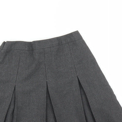 M&S Girls Grey   Pleated Skirt Size 9-10 Years