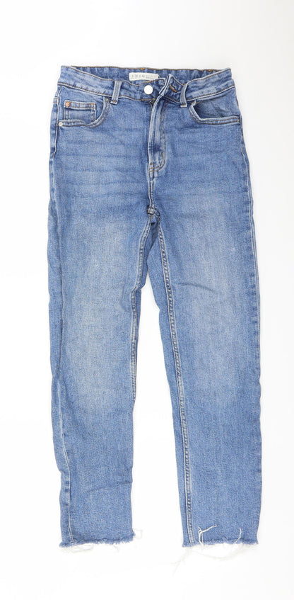 DENIM CO Womens Blue   Straight Jeans Size 8 L25 in