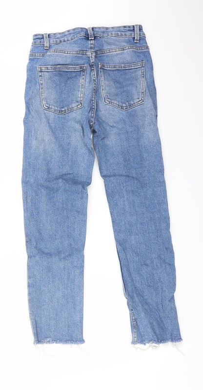 DENIM CO Womens Blue   Straight Jeans Size 8 L25 in